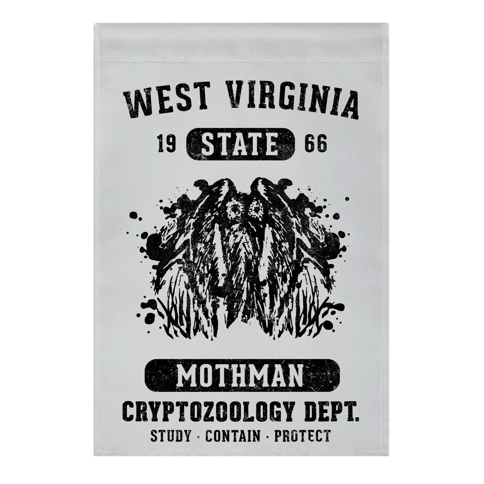 West Virginia Mothman Cryptozoology Garden Flag